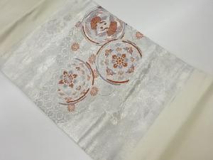 リサイクル　華紋に鳳凰・菊唐草模様織出し名古屋帯